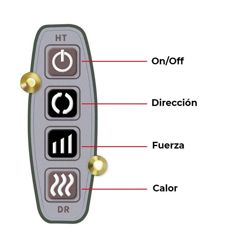 Masajeador eléctrico en forma de U